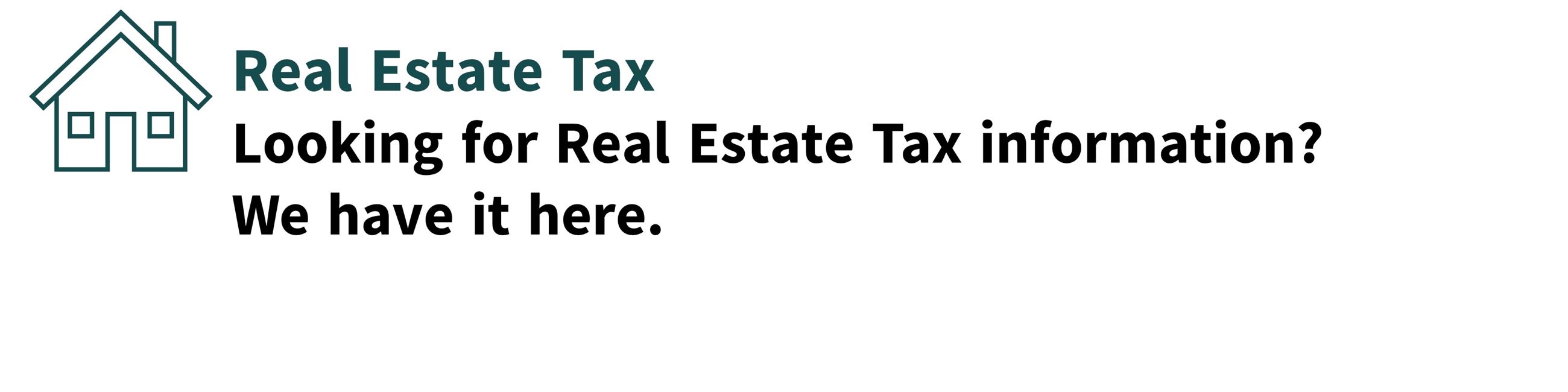 Real Estate Tax Banner
