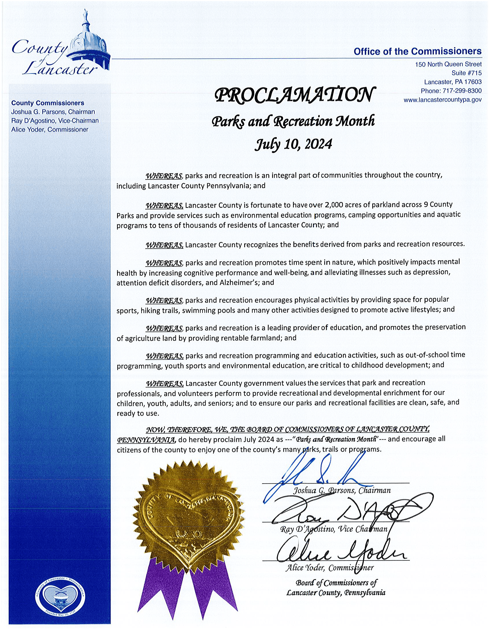 Parks and Recreation Month 2024